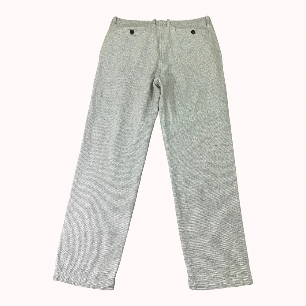 Carbon 2 Cobalt Pebble Cloth Pants Mens 34x32 Gray Textured Flat Front Chino